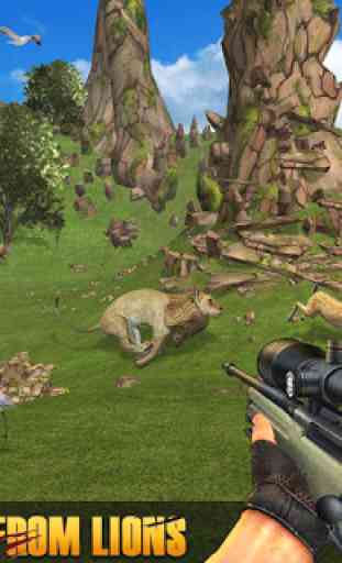 Lion Sniper Hunting Game - Safari Animals 3