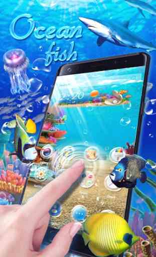 Lively 3D Aquarium Fish Theme 1