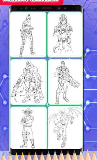 Livro de colorir para Battle Royale: Apex 3