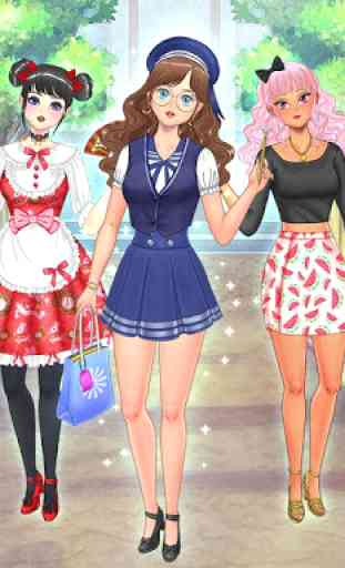 Moda Escola Kawaii - Anime Vestir 1