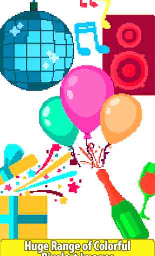 Party Color by Number: Pixel Art, Sandbox Coloring 2