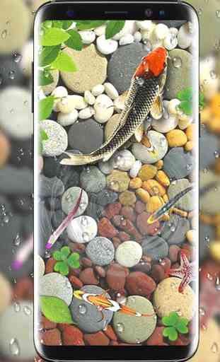 peixe viver papel de parede  aquário koi Plano de 3