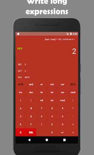 Programmer's calculator - BitCalculator 3