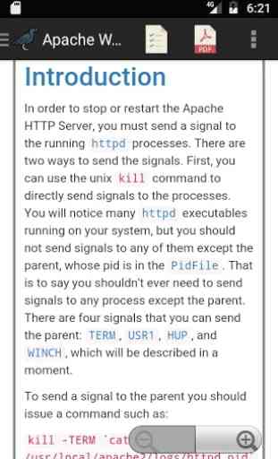 Reference Manual for Apache Web Server 4