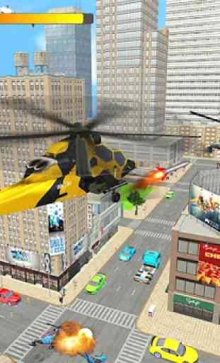 Robô de helicóptero transformar jogos de guerra 2