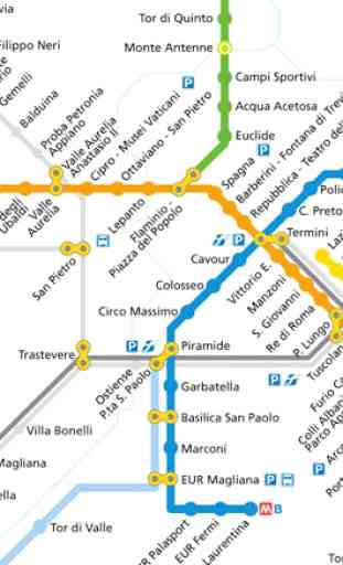 Rome Metro Map (Offline) 2