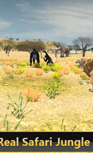 Simulador de safari de leão selvagem 3d 4