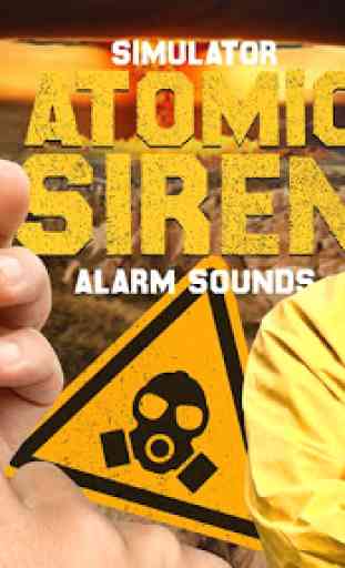 Simulador de som de alarme de sirene atômica 1