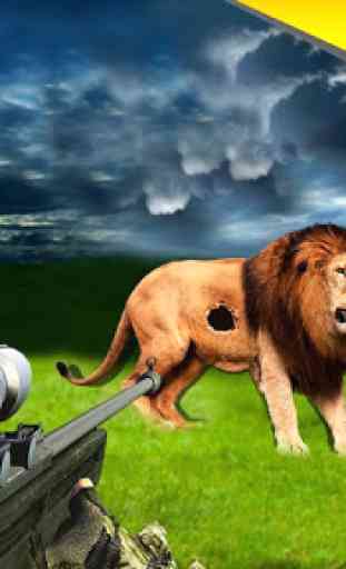 Sobrevivência de veados de caça de leão selvagem 3