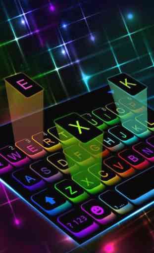 Tema Keyboard Led Colorful 1