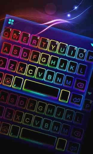Tema Keyboard Led Neon Color 1