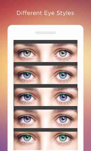 Trocador de cor dos olhos : Editor de olho 3
