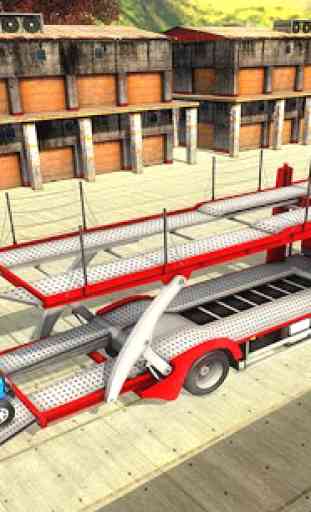 Veículo transporte trailer caminhão jogo 4