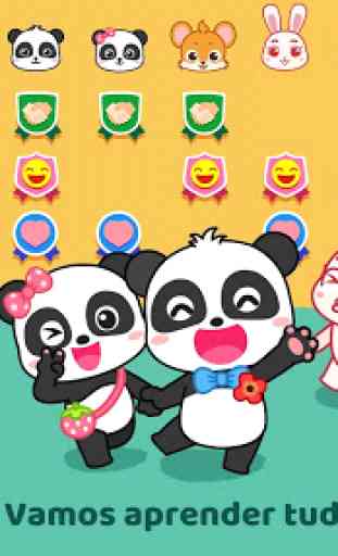 A Família e os Amigos do Bebê Panda 1