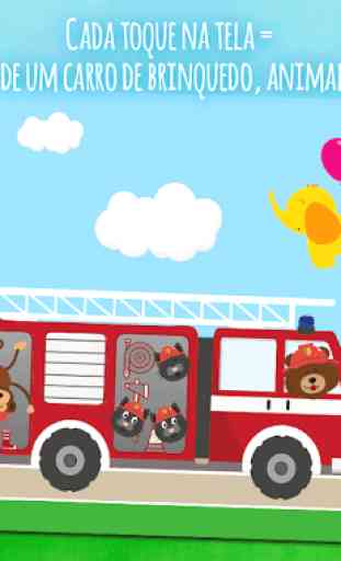 Animais e carros - um jogo para crianças de 1 ano 1