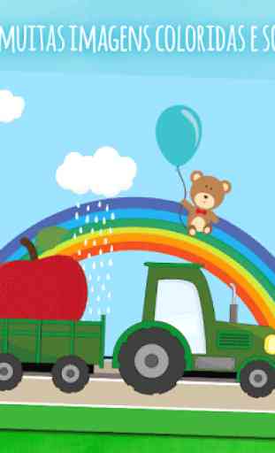 Animais e carros - um jogo para crianças de 1 ano 2