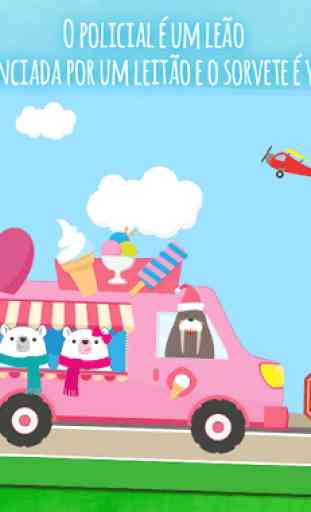 Animais e carros - um jogo para crianças de 1 ano 4