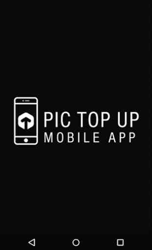 Aplicativo de recarga pré-pago do PicTopUp 4