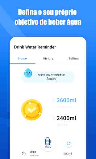 Beba Água - lembrete de beber água 2