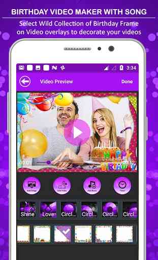 Birthday Video Maker with Birthday Wishes Song 4