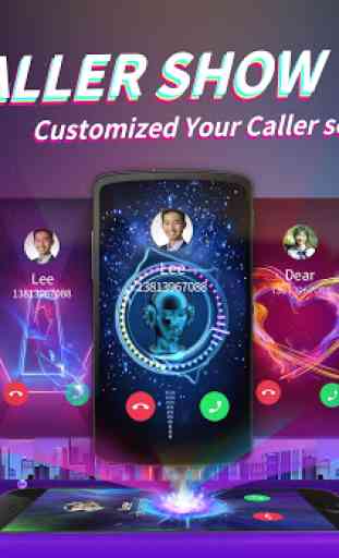 Caller Show: personalize Flash da tela p/ telefone 1