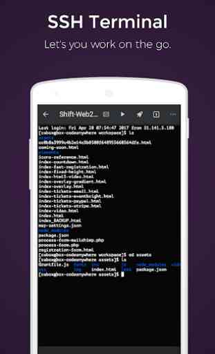 Codeanywhere - IDE, Editor de código, FTP, SSH 2
