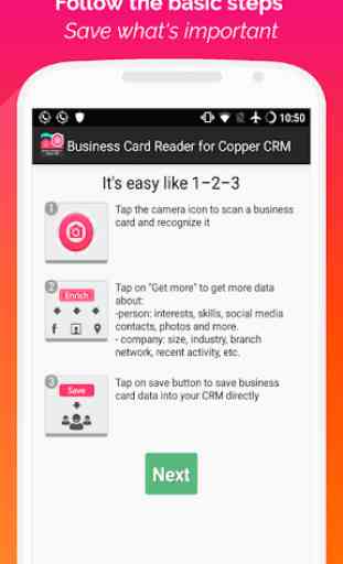Copper CRM Business Card Reader 1