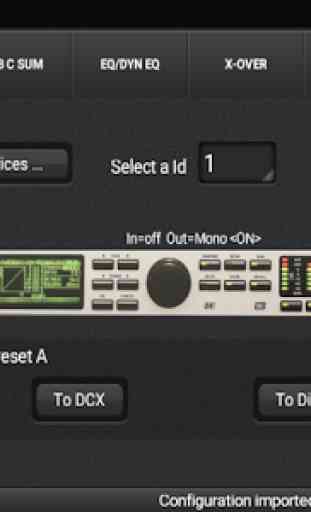 DCX.Client (DCX2496 remote control app) 2