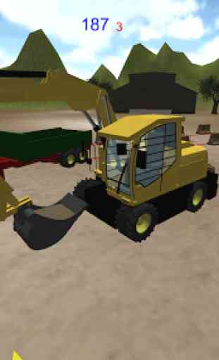 Escavadora Simulador 3D: Areia 4