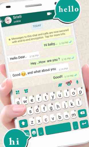 Keyboard SMS Messenger 1
