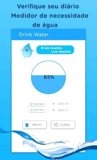 Lembrete de bebida de água diariamente: Rastreador 1