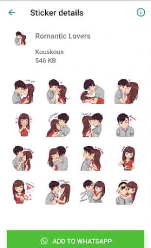 Love Story Stickers - WAStickerApps 4