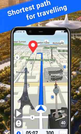 Mapas off-line, GPS, instruções de direção 1