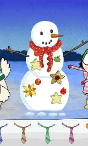 Sarah & Duck: Build a Snowman 4