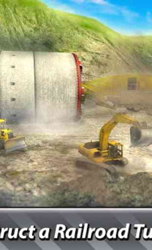 Simulador de construção de túnel ferroviário 1