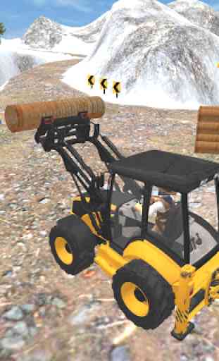 Simulador de escavadeira 3D - construção 2