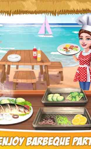 Super Chef Beach Bbq Kitchen Story Cooking Games 3