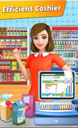 Supermercado Cash Register: Meninas Cashier Games 1