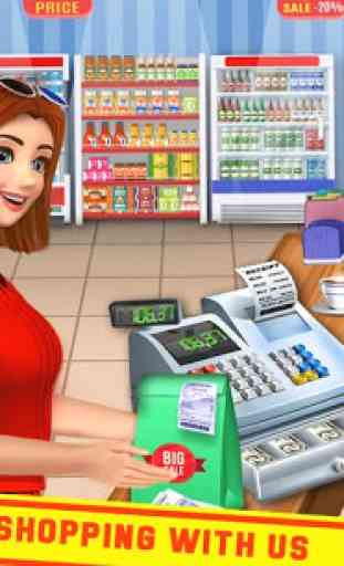 Supermercado Cash Register: Meninas Cashier Games 4