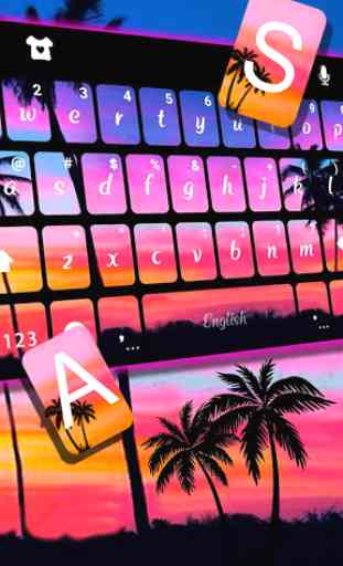 Tema Keyboard Sunset Beach 2 2