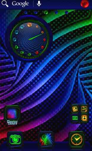 TSF NEXT ADW  Smart LAUNCHER GLOWING COLOURS THEME 4