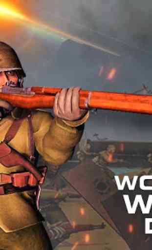 D-dia da guerra mundial 2 batalha: ww2 de tiro 3D 2