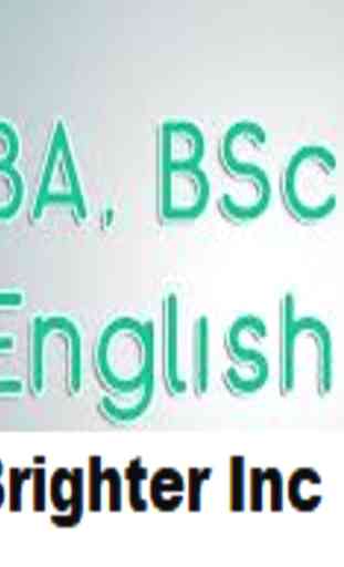 BA Bsc English Notes 2