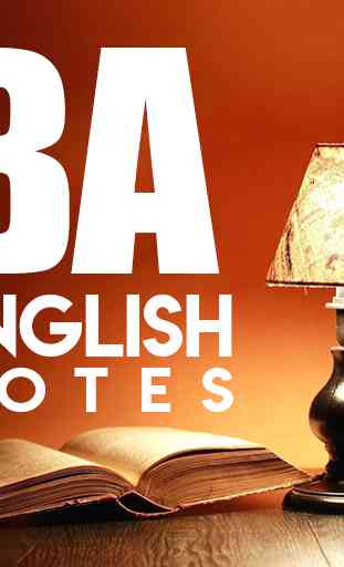 BA English Notes 1