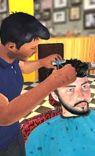 Barbearia cabeleireiro cabelo louco cortar jogo 3D 2