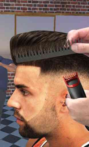 Barbearia cabeleireiro cabelo louco cortar jogo 3D 4