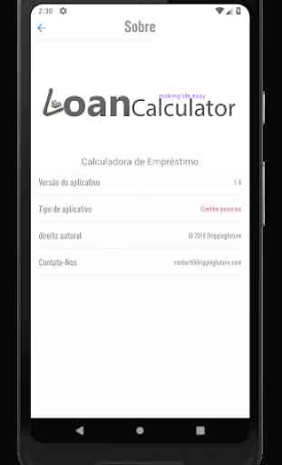 Calculadora de Empréstimo | Loan Calculator EMI 3