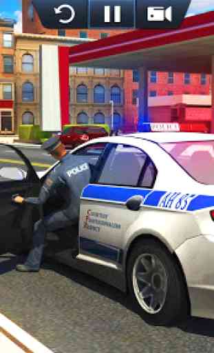 Carro de Polícia Dirigindo - Simulador de delito 2
