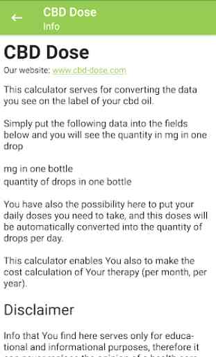 CBD Oil Dose Calculator 3