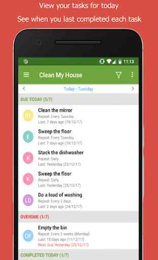 Clean My House – Chore To Do List, Task Scheduler 1